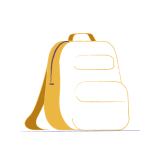 Sac à dos d'étudiant